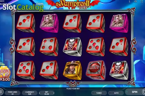 Скрин2. The Vampires 2 Dice слот