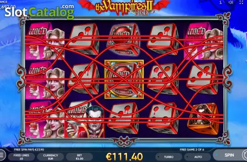 Скрин3. The Vampires 2 Dice слот