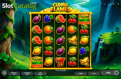 Скрин2. Clover Flames слот
