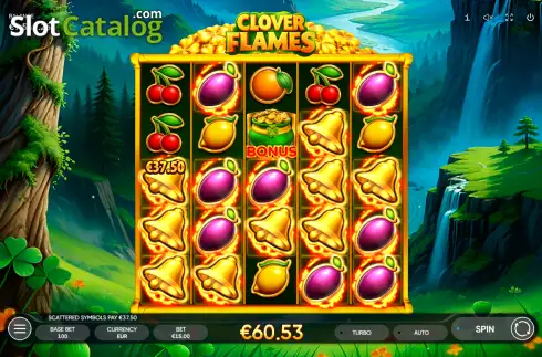 Скрин3. Clover Flames слот