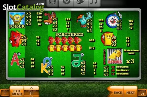 Скрин3. Football (Endorphina) слот
