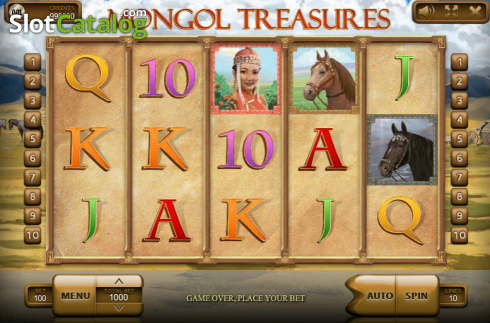 Скрин2. Mongol Treasures слот