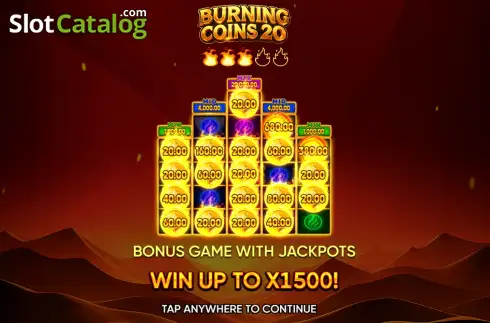 Скрин2. Burning Coins 20 слот