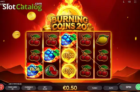 Скрин4. Burning Coins 20 слот