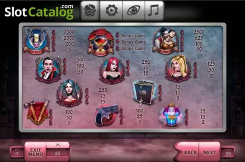 Скрин3. The Vampires слот