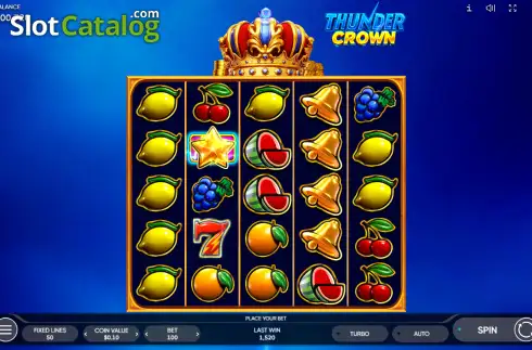 Скрин2. Thunder Crown слот