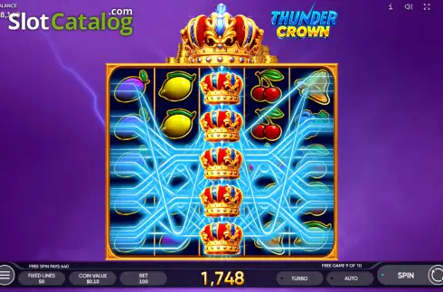 Скрин3. Thunder Crown слот