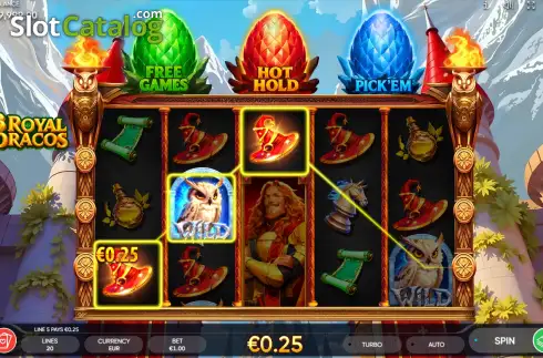 Скрин3. 3 Royal Dracos слот