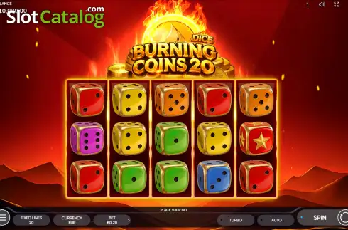 Скрин2. Burning Coins 20 Dice слот