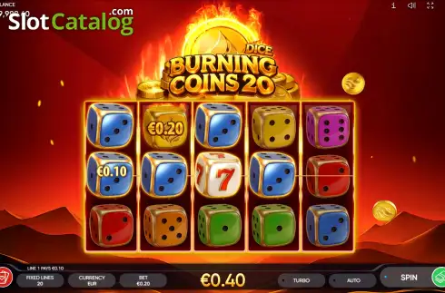 Скрин3. Burning Coins 20 Dice слот