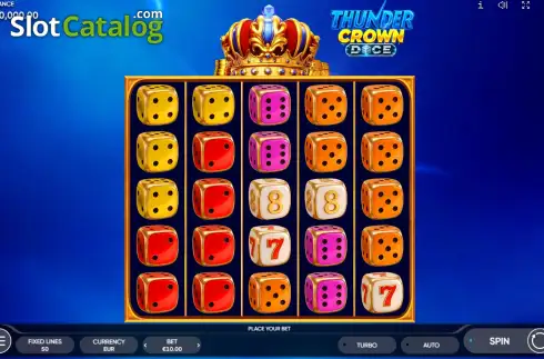 Скрин2. Thunder Crown Dice слот
