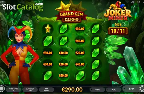 Скрин3. Joker Miner слот