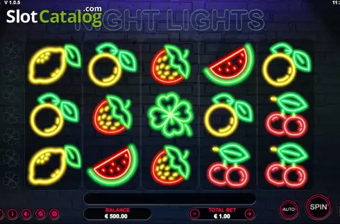 Скрин2. Night Lights слот