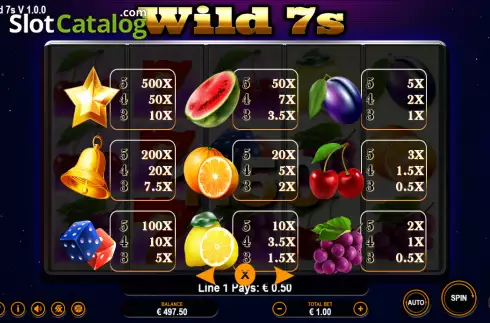 Скрин4. Wild 7s слот