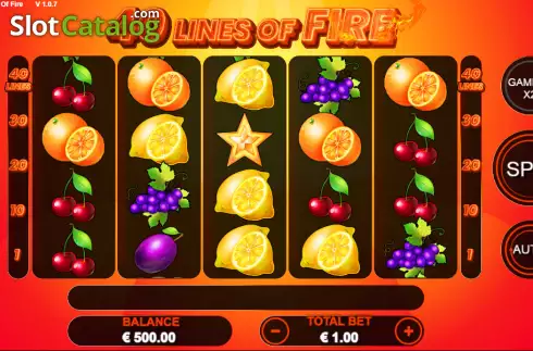 Скрин2. 40 Lines of Fire слот