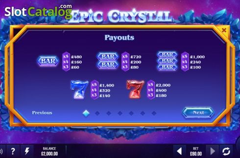 Скрин9. Epic Crystal слот