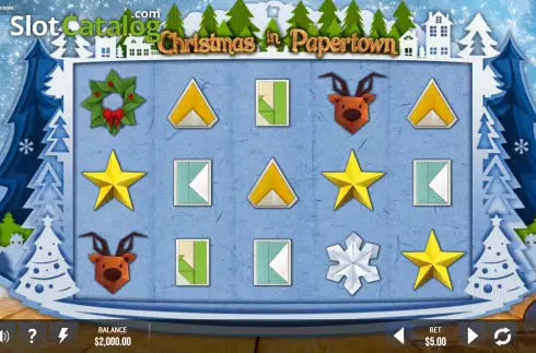Скрин2. Christmas in Papertown слот