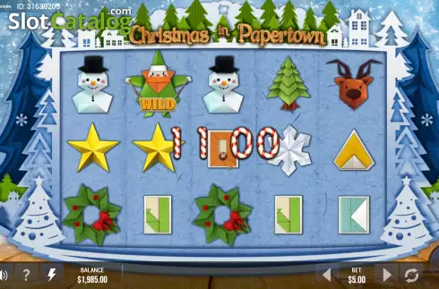 Скрин3. Christmas in Papertown слот
