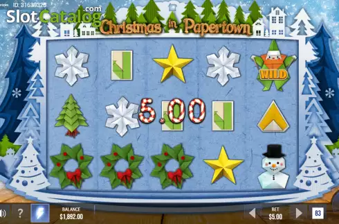 Скрин4. Christmas in Papertown слот
