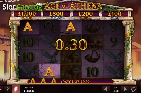 Скрин5. Age of Athena слот