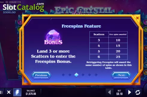 Скрин7. Epic Crystal Deluxe слот