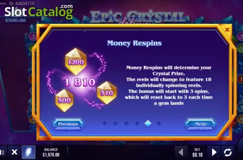 Скрин9. Epic Crystal Deluxe слот