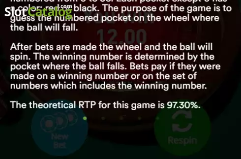 Скрин9. European Roulette (Esa Gaming) слот