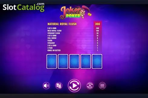 Скрин2. Joker Poker (Esa Gaming) слот