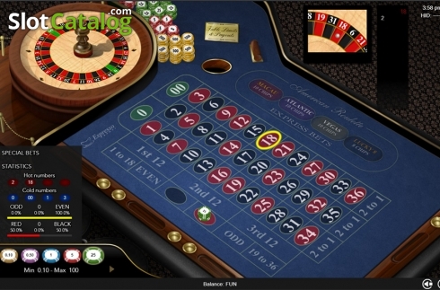 Скрин3. American Roulette (Espresso Games) слот