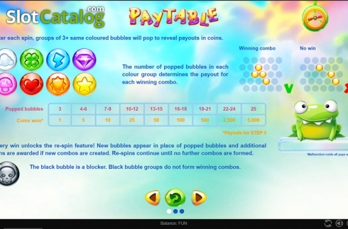 Скрин7. Bubble Rama слот