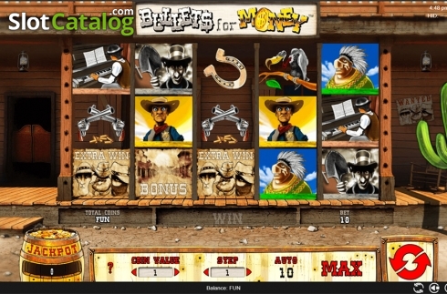 Скрин3. Bullets for Money слот