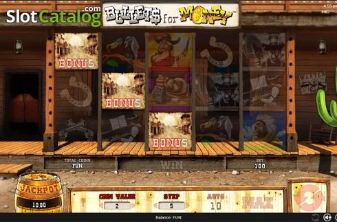Скрин5. Bullets for Money слот