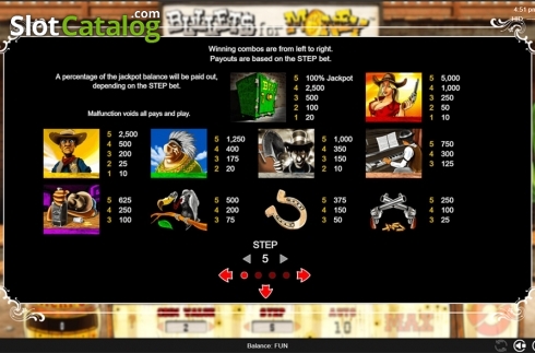 Скрин9. Bullets for Money слот