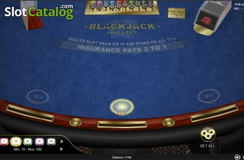 Скрин3. Classic Blackjack (Espresso Gaming) слот