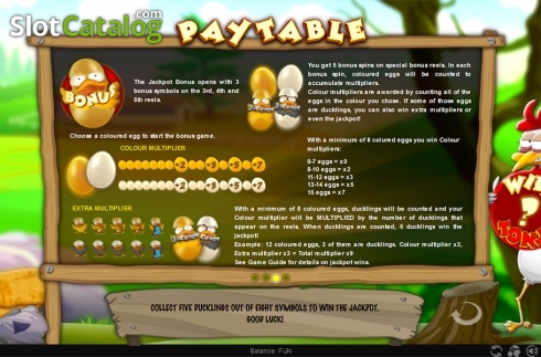 Скрин7. Cluck Bucks слот