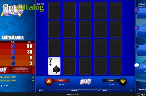Скрин7. Deuces Wild (Espresso Games) слот