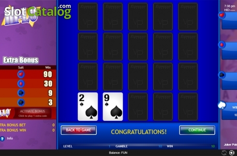 Скрин5. Joker Poker (Espresso Games) слот