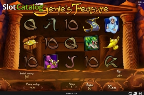 Скрин2. Genie's Treasure (Espresso Games) слот