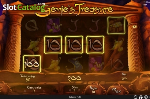 Скрин3. Genie's Treasure (Espresso Games) слот