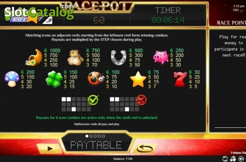 Скрин4. Fortune Race Deluxe слот