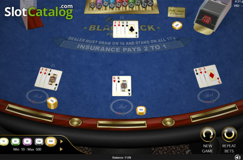 Скрин6. European Blackjack (Espresso Games) слот
