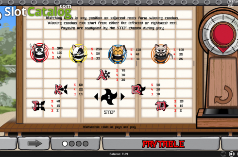 Скрин9. Ninja Cats слот