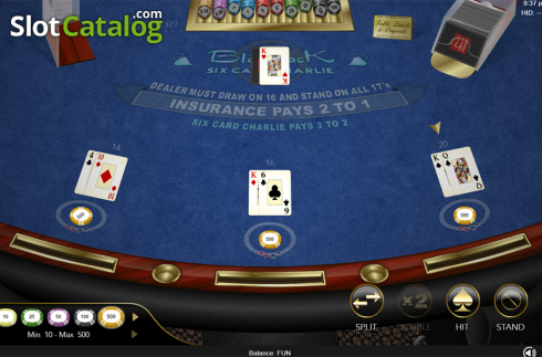 Скрин7. Six Card Charlie Blackjack (Espresso Games) слот