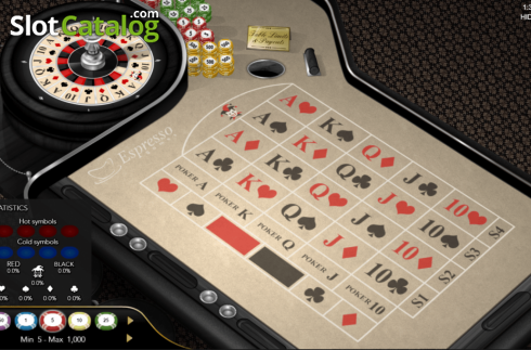 Скрин2. Poker Roulette (Espresso Games) слот