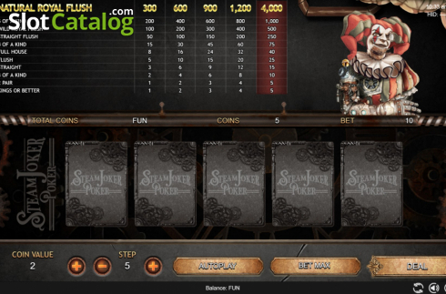 Скрин2. Steam Joker Poker слот