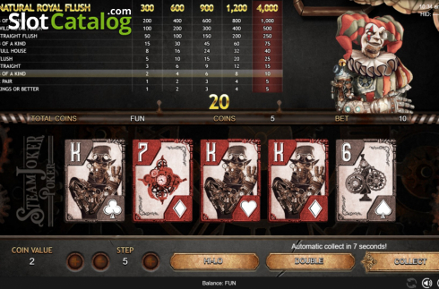 Скрин3. Steam Joker Poker слот