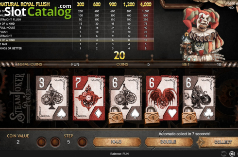 Скрин6. Steam Joker Poker слот