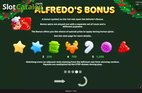 Скрин6. Alfredo's Xmas слот