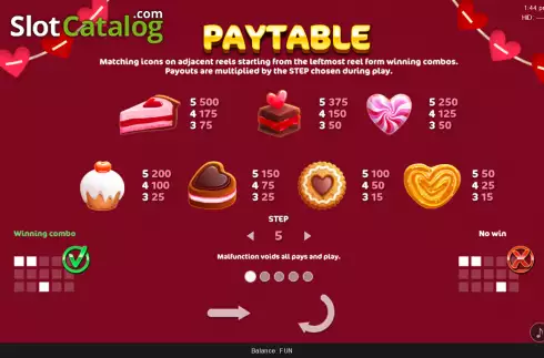 Скрин5. Alfredo's Valentine слот