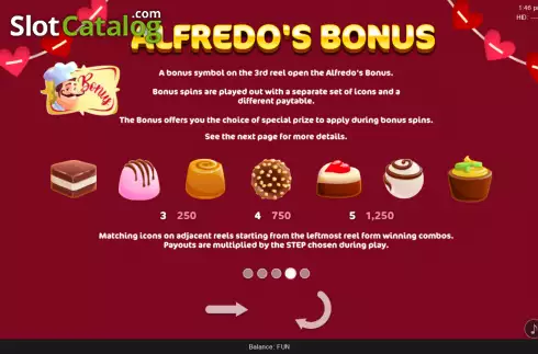 Скрин8. Alfredo's Valentine слот